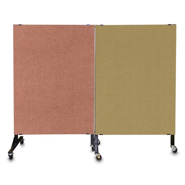 Enclosed Corkboard, 3 Door, 96"x48", 4" Fra